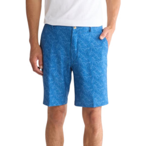 Golf Shorts: Greg Norman Tonal Palm Leaves Men's Print Shorts