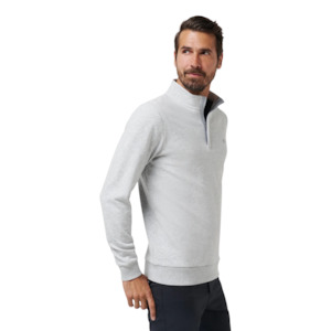 TravisMathew Cloud 1/4 Zip 2.0 Men’s Pullover | Heather Light Grey