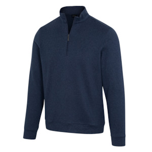 Greg Norman Men’s Weatherknit Lined Quarter-Zip Wind Sweater
