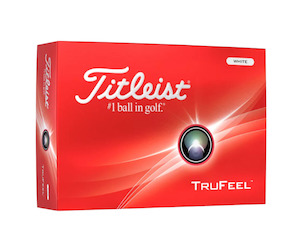 Titleist Balls: Titleist 2024 TruFeel Golf Balls | White