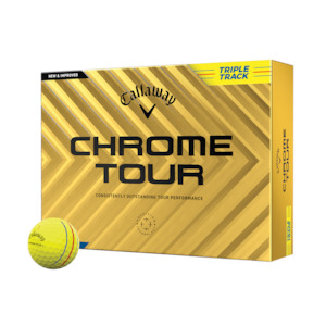 Callaway 2024 Chrome Tour Triple Track Golf Balls | Yellow