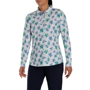 Womens Apparel: FootJoy Womens Long Sleeved Floral Shirt