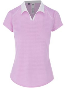Adidas Junior Golf Raglan Sleeve Girl's Polo | Bliss Lilac