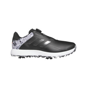 Golf Shoes: Adidas Mens S2G Boa Wide Golf Shoes Black/White/Grey