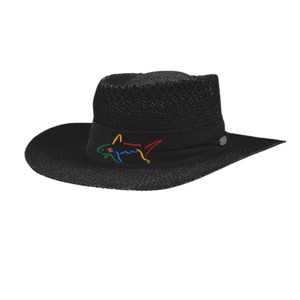 Greg Norman Signature Straw Hat | Black