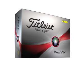 Golf Balls: Titleist Pro V1x Golf Balls - Yellow '23