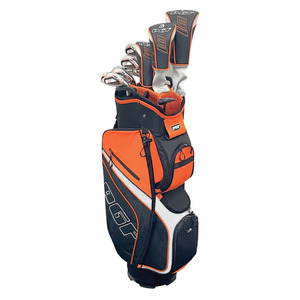 Golf Sets: PGF D1 Powerpact Men's Golf Package Set | Regular Flex | Orange/Black
