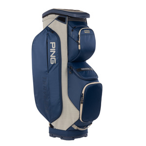 Cart Bags: PING Traverse 244 Cart Bag | Navy/Heather/Sand