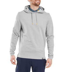 FootJoy Men's Ottoman Jacquard Pullover Hoodie | Grey