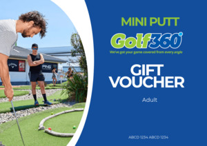 Sale Exclusions: Golf 360 Mini Golf Voucher