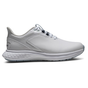 Golf Shoes: FootJoy 2026 Pulse Women's Golf Shoes | White/Grey/Blue