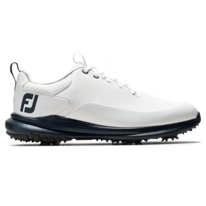 Golf Shoes: FootJoy 2025 Men's Tour Rival Golf Shoes | White/Navy