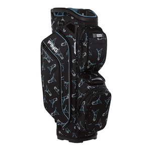 PING 2026 Pioneer 244 Cart Bag | Mr PING Black/Blue