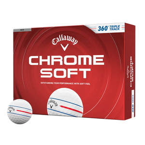 Golf Balls: Callaway 2026 Chrome Soft 360° Triple Track Golf Balls