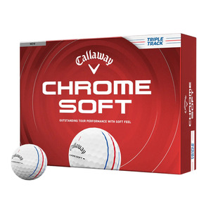 Golf Balls: Callaway 2026 Chrome Soft Triple Track Golf Balls