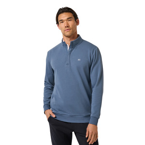 Golf Pullovers: TravisMathew Cloud Quarter Zip 2.0 Men's Pullover | Bering Sea