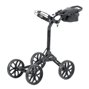Push Trundlers: Bag Boy Quad Pro 4-Wheel Golf Push Cart | Black/Slate
