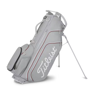 Golf Stand Bags: Titleist 2026 Hybrid 14 Golf Bag | Cool Gray/Crimson/White