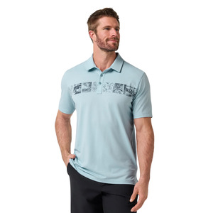 Golf Polos: TravisMathew Performance Jersey Cruise Men's Polo | Forget Me Not