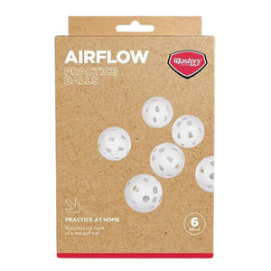 Masters Golf Airflow Practice Balls (6-Pack)