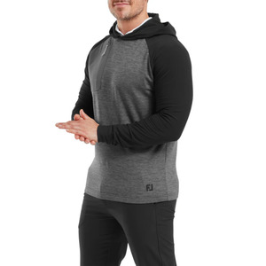 Golf Pullovers: FootJoy ThermoSeries Pullover Hoodie | Charcoal/Black