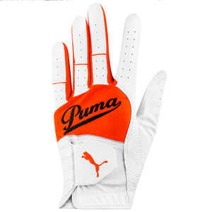 Puma Script Junior Golf Glove | White/Orange