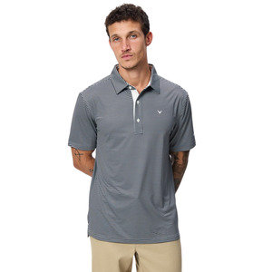 Golf Polos: Callaway Sands Men's Polo | Black Onyx/Sky