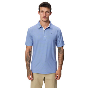 Golf Polos: Callaway Sands Men's Polo | Dazzle Blue/White