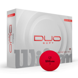 Golf Balls: Wilson 2025 DUO Soft Golf Balls | Red