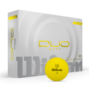 Golf Balls: Wilson 2025 DUO Soft Golf Balls | Yellow