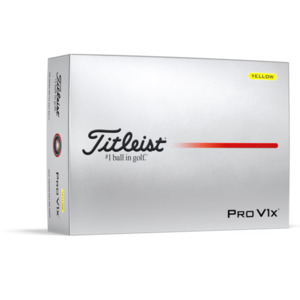 Golf Balls: Titleist 2025 Pro V1x Golf Balls | Yellow