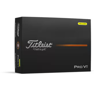 Titleist 2025 Pro V1 Golf Balls | Yellow