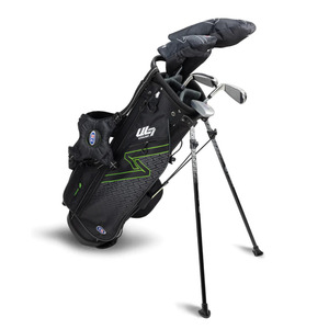 U.S. Kids UL7 57 5-Club Stand Golf Set | Black/Green