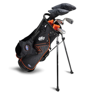 U.S. Kids UL7 51 5-Club Stand Golf Set | Black/Orange