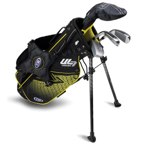 U.S. Kids UL7 42 4-Club Stand Golf Set | Black/Yellow
