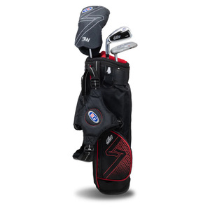 U.S. Kids UL7 39 3-Club Carry Golf Set | Black/Red