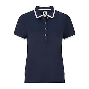 Footjoy Golf: FootJoy Women's Stretch Pique Trim Solid Shirt