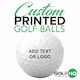 Custom Printed Golf Balls