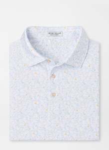 Peter Millar: Peter Millar Sandtrapped Performance Jersey Polo - White