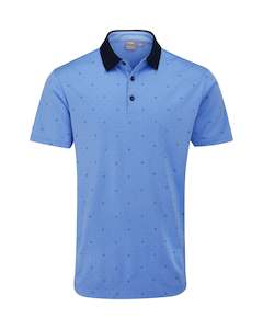 Ping Men`s Jared Polo - Cornflower Blue / Navy