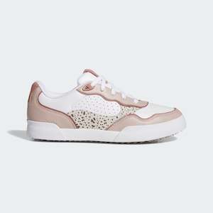 Adidas Women's Retrocross 25 Spikeless Golf Shoes - Cloud White/Wonder Taupe/ Warm Clay