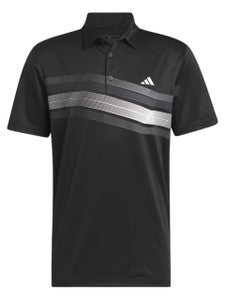 Adidas: Adidas Core Chest Stripe Polo Shirt - Black