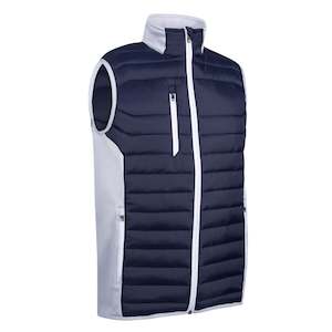 Vests: Sunderland Golf Anton Performance Golf Vest - Navy/Silver/White