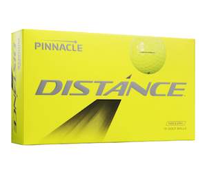 Pinnacle Distance Yellow Golf Balls - Dozen