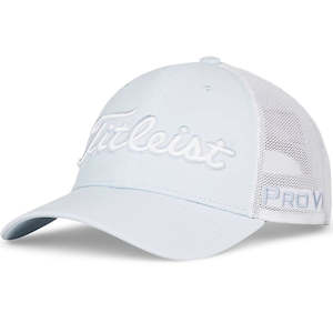 Titleist: Titleist Tour Performance Mesh Hat - Bluebird/White