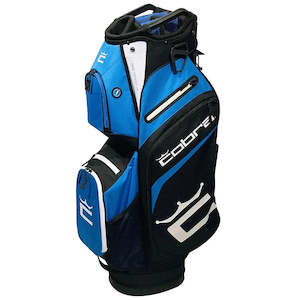 Cobra Golf: Cobra Signature Cart Bag - Bright White/Black/Electric Blue