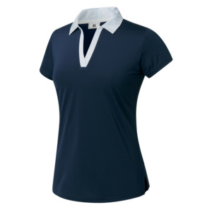 FootJoy Ladies Cap Sleeve Print Polo Shirt