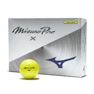 Mizuno Pro X Yellow Golf Balls - Dozen