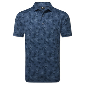 FootJoy Pop Camo Lisle Polo - Dark Denim