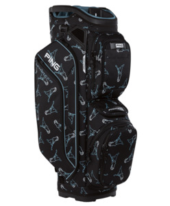 Ping Pioneer Cart Bag - Mr. Ping Black/ Blue